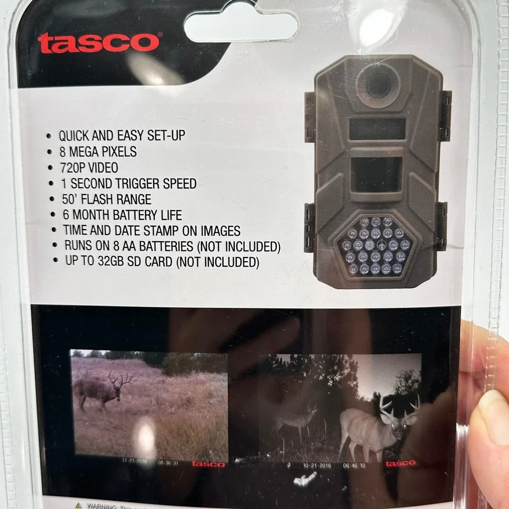 Tasco 8MP Trail Camera 720p Video 1s Trigger Speed Brown Model 119271CW NEW
